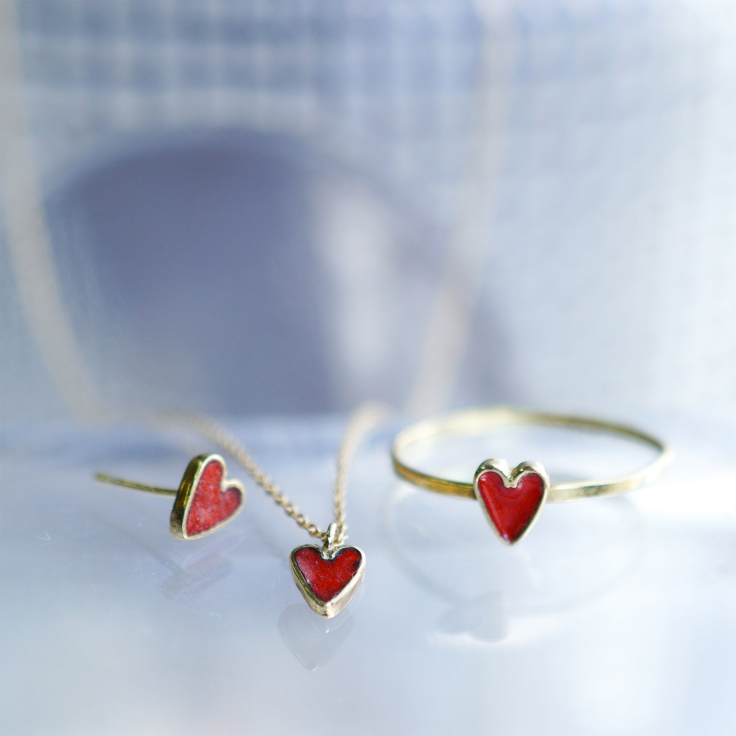 hr-386 七宝ハート リング