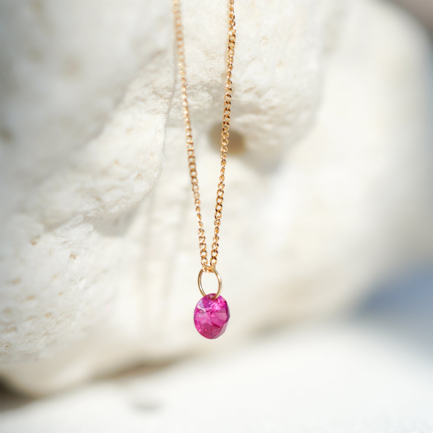 hn-449 ホールルビーネックレス