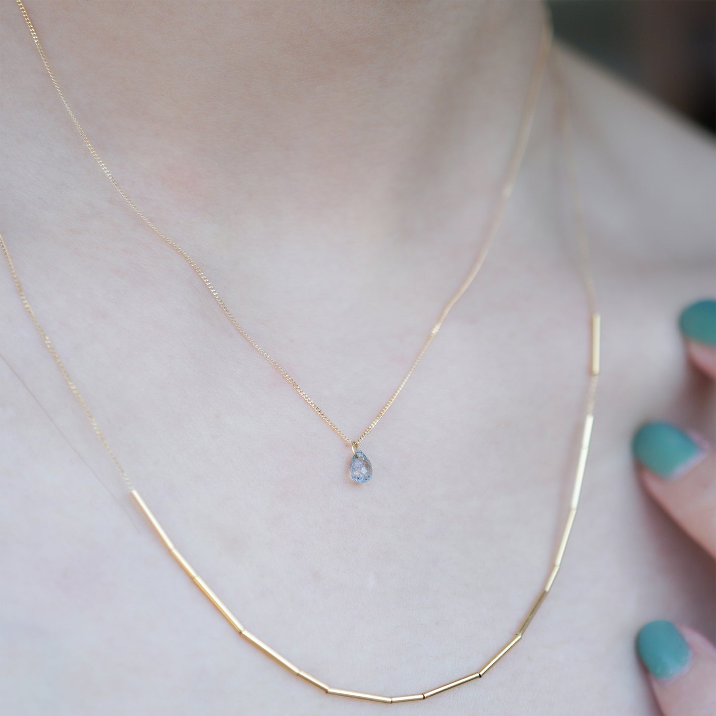 サファイヤネックレス