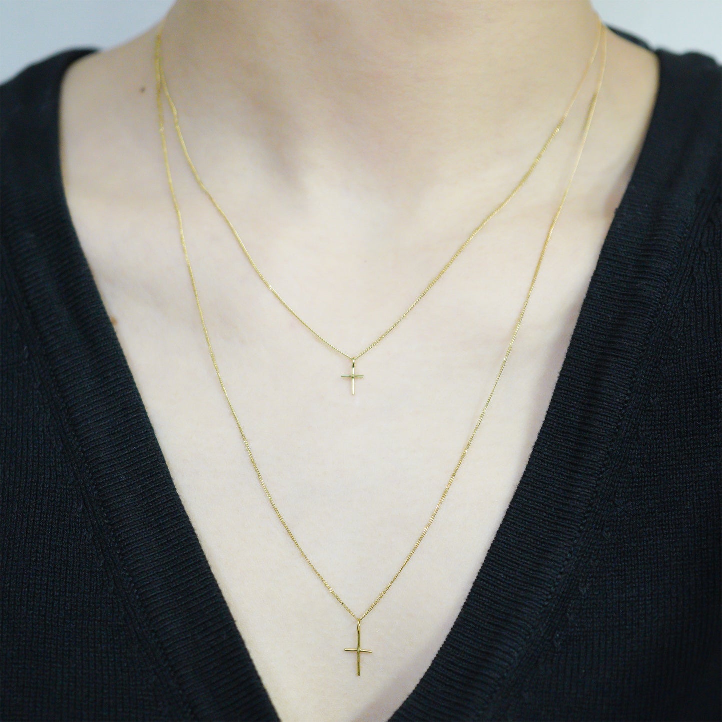 hn-8-8-185 クロスネックレス - ロング