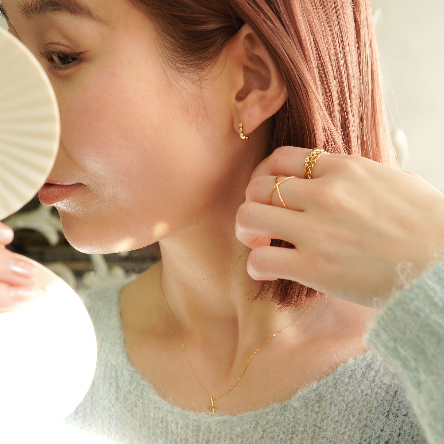 hp10w-300 5石ダイヤモンドピアス