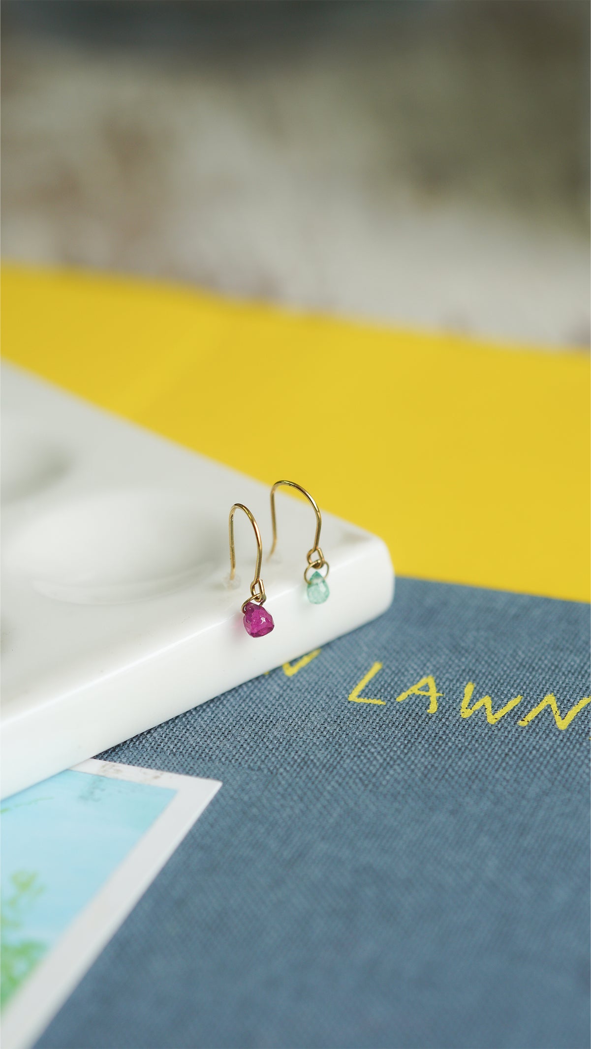 ルビー フックピアス hp-406