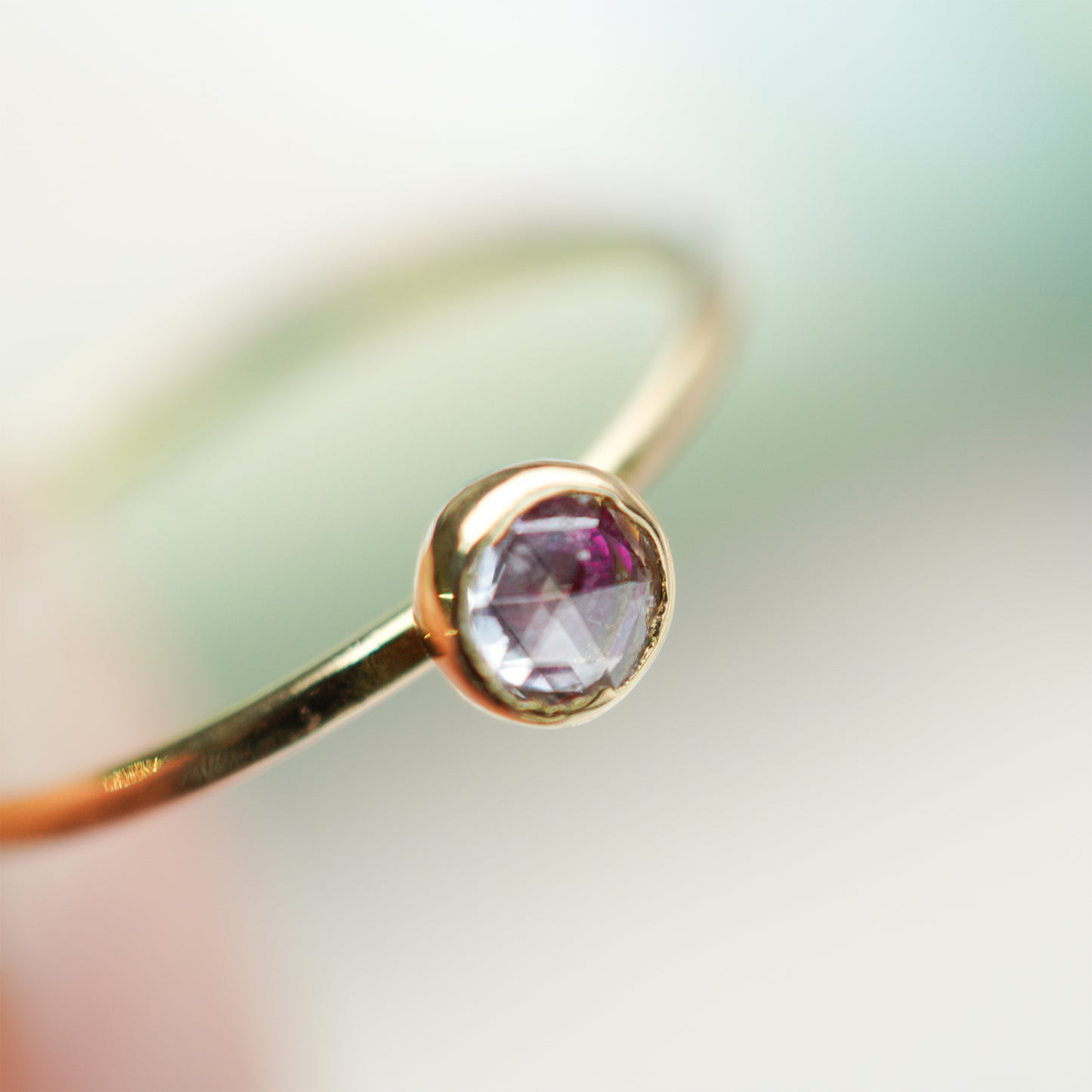 hr-379 レイヤーリング - ルビー×ダイヤ