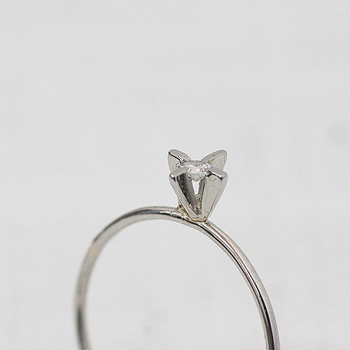 pr-10w-24 立て爪ダイヤリング