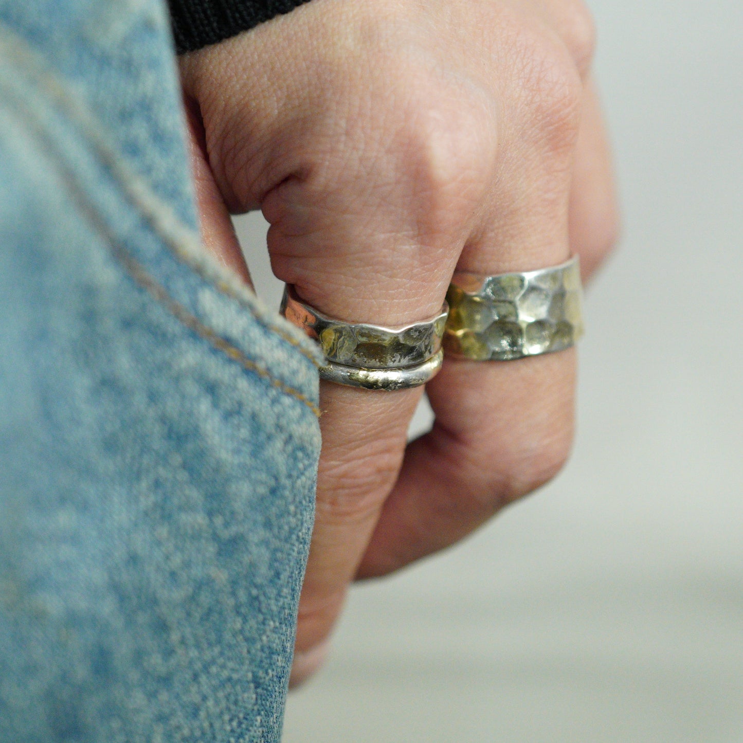 sr-23-17w デコボコリング M / シルバー