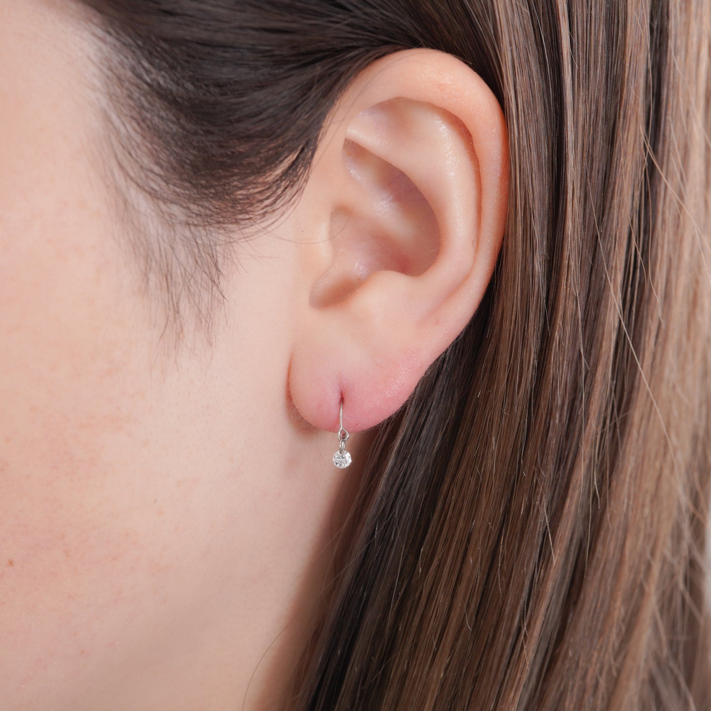 pp-28 ルース ダイヤ ピアス - プラチナ