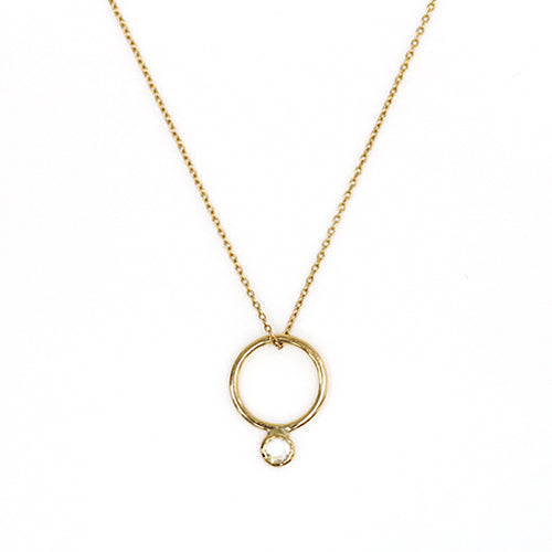 hn-444 ルーペ ローズカットダイヤ ネックレス