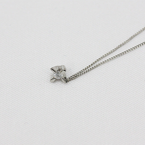 pn-10w-14 立て爪ダイヤネックレス