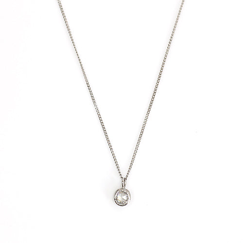 pn-31 ローズカットダイヤ ふくりん ネックレス