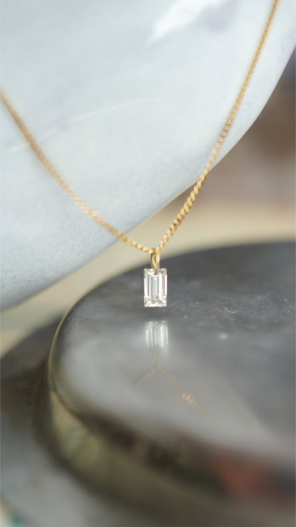 バケットダイヤモンドネックレス hn-466-L
