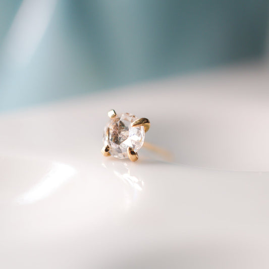 hp-444 ローズカット ダイヤ ピアス