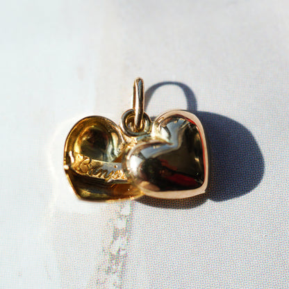 bc-4 Heart charm"Bonjour"