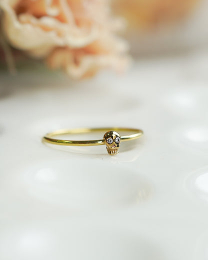 h-r-8-2-181 スカルリング - ダイヤ