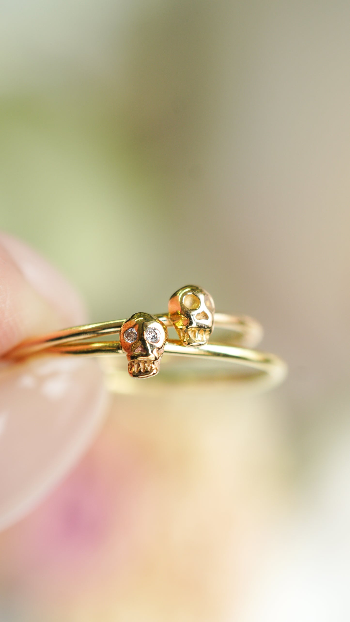 h-r-8-2-181 スカルリング - ダイヤ