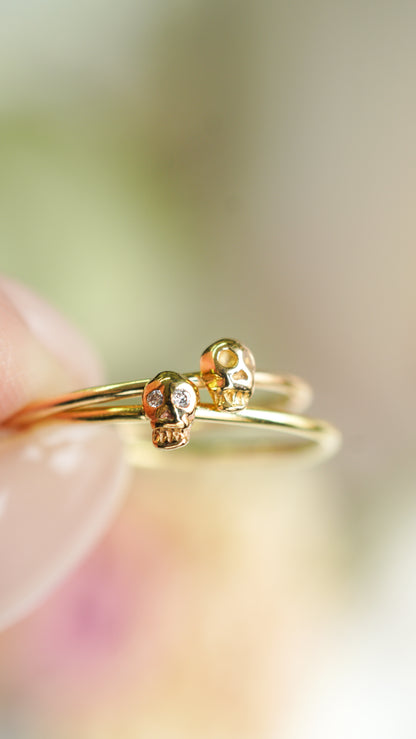 h-r-8-2-181 スカルリング - ダイヤ