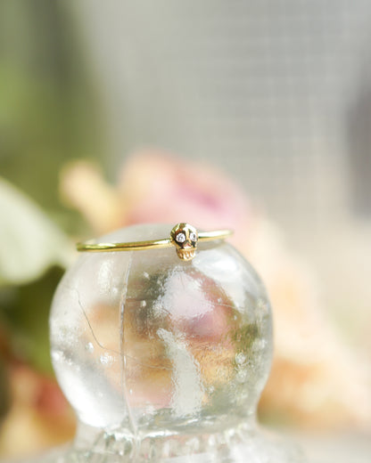 h-r-8-2-181 スカルリング - ダイヤ