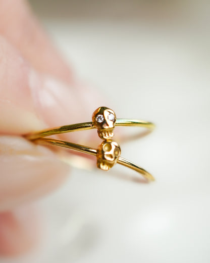 h-r-8-2-181 スカルリング - ダイヤ