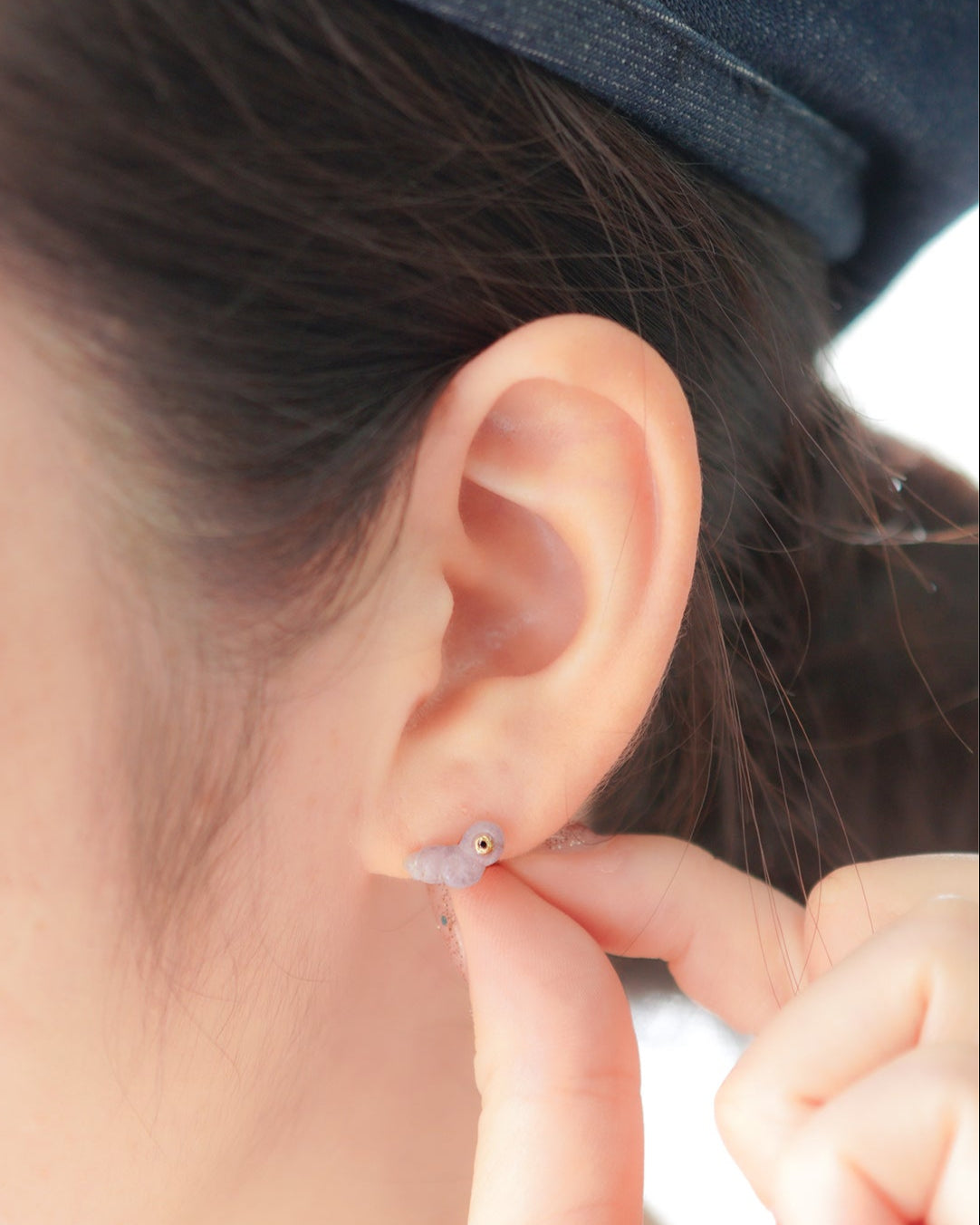 グレープアゲートピアス bp-73 通販 – hirondelle et pépin