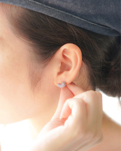 グレープアゲートピアス bp-74