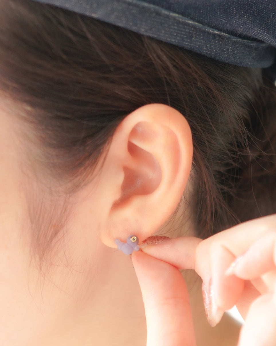 グレープアゲートピアス bp-75