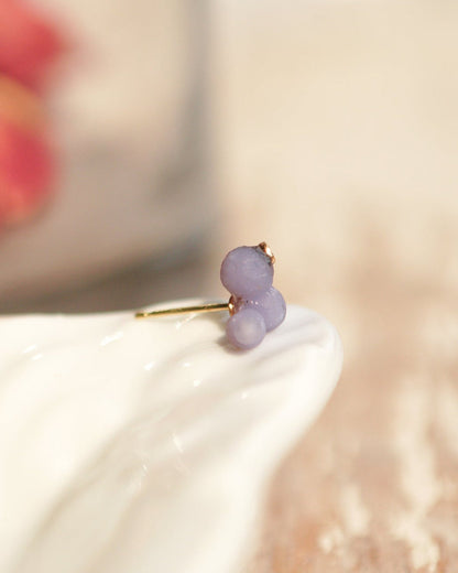 グレープアゲートピアス bp-75