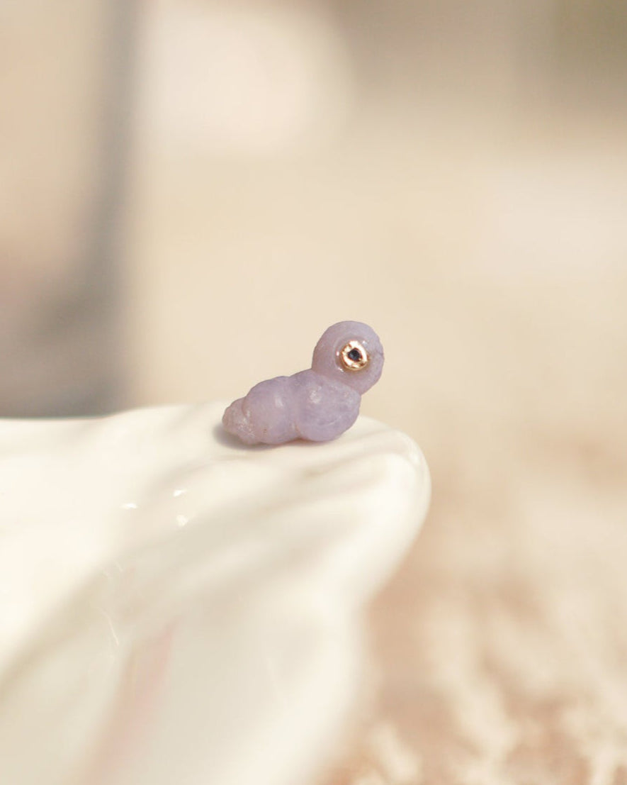 パープルアゲートピアス パープルアゲート シルバー ピアス（1960-70's Purple Agate