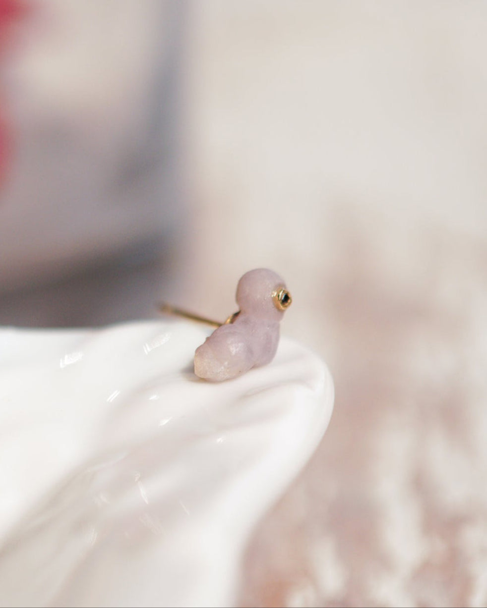 グレープアゲートピアス bp-73 通販 – hirondelle et pépin