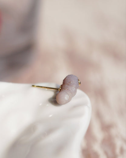 グレープアゲートピアス bp-74