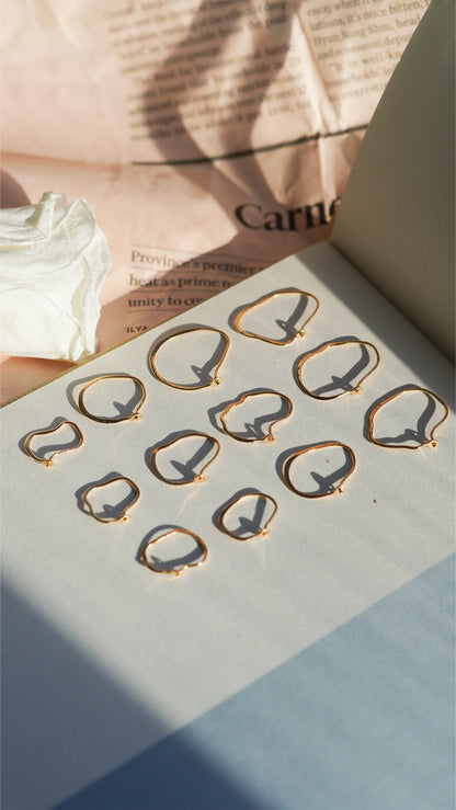 〔オンライン限定〕クラウドフープピアスM wp-7-25 (片耳)