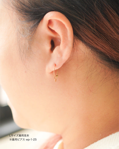 〔オンライン限定〕クラウドフープピアスL wp-3-25 (片耳)
