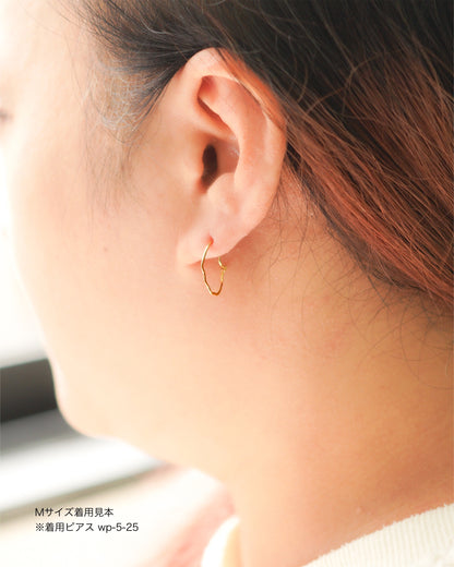 〔オンライン限定〕クラウドフープピアスM wp-6-25 (片耳)