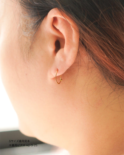 〔オンライン限定〕クラウドフープピアスS wp-9-25 (片耳)