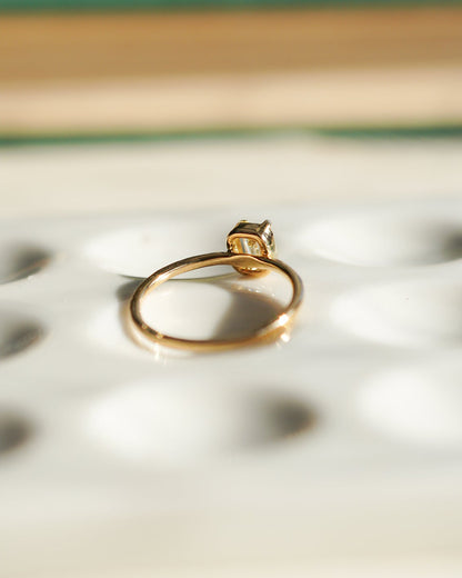 エメラルドカットダイヤモンドリング br-224