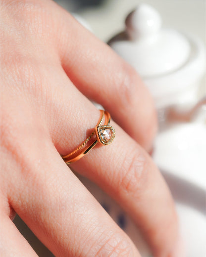 ローズカットダイヤモンドリング br-214