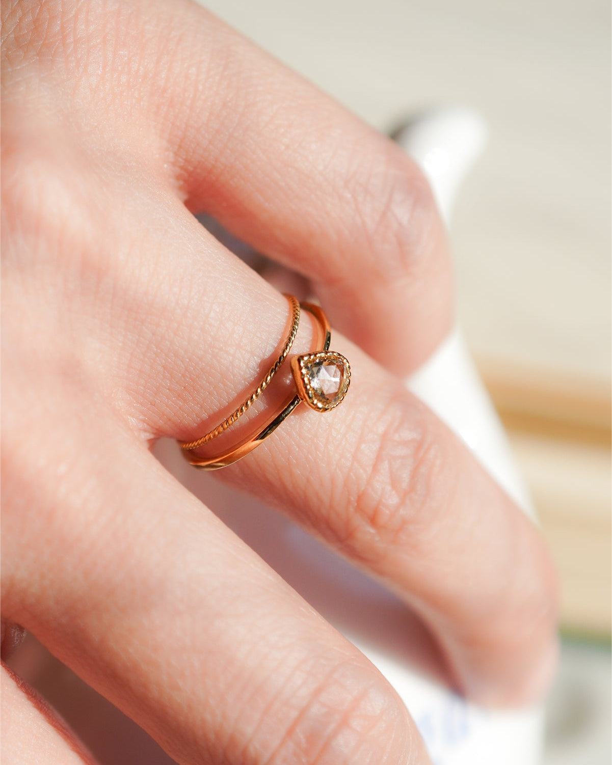 ローズカットダイヤモンドリング br-214