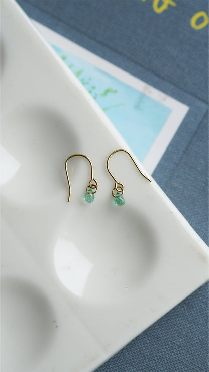 エメラルド フックピアス hp-407