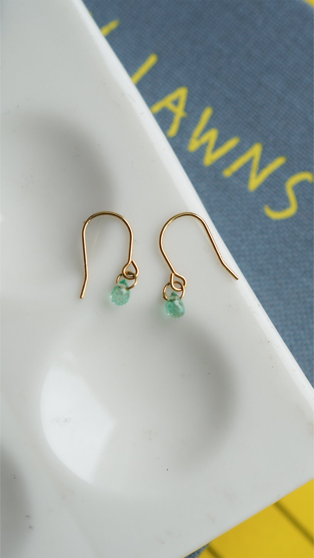 エメラルド フックピアス hp-407