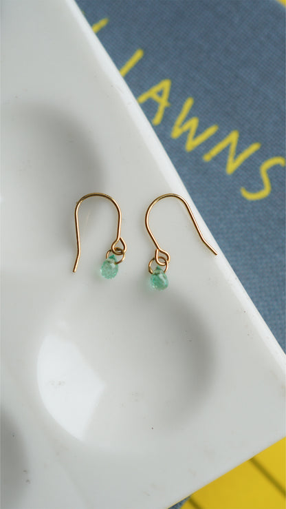 エメラルド フックピアス hp-407