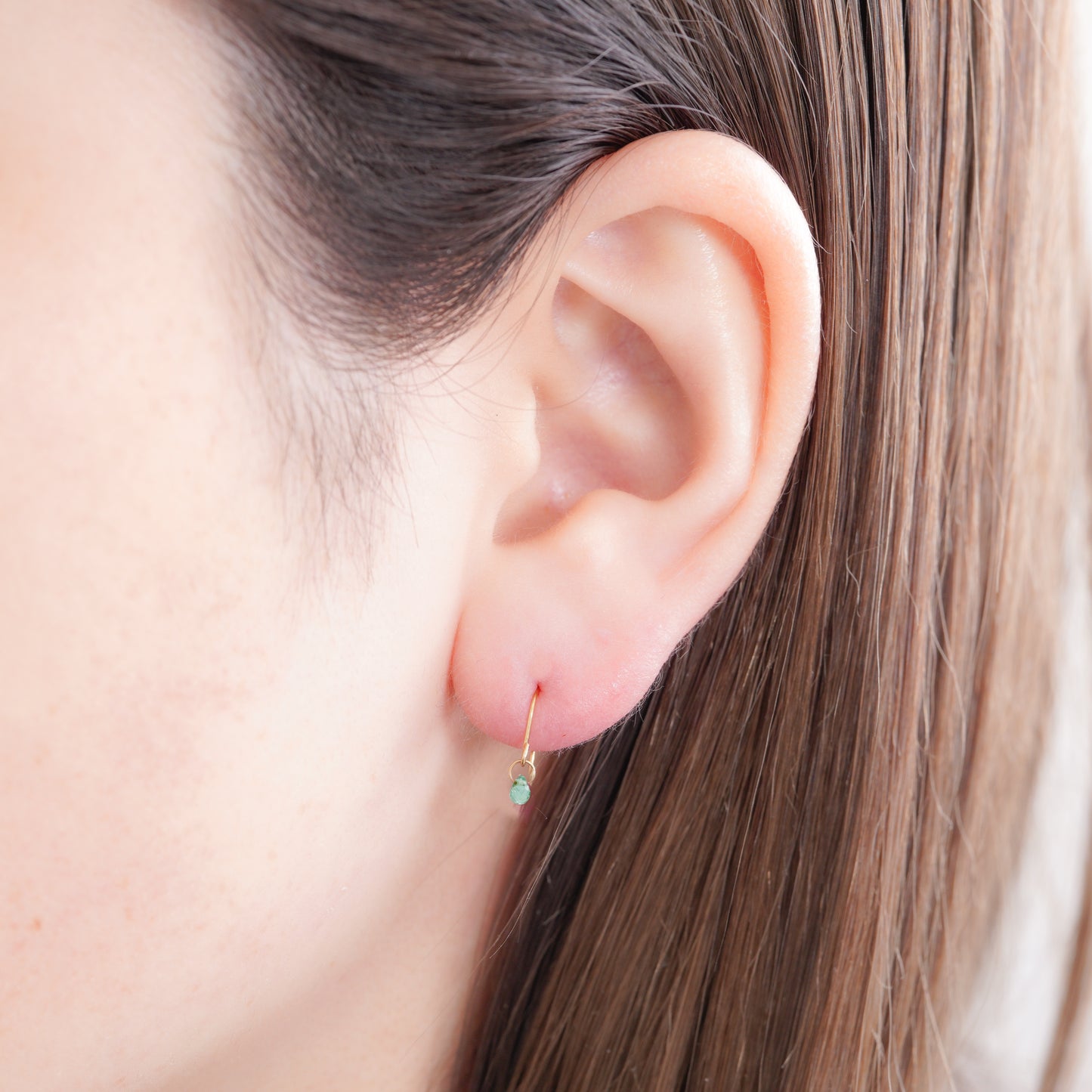 エメラルド フックピアス hp-407